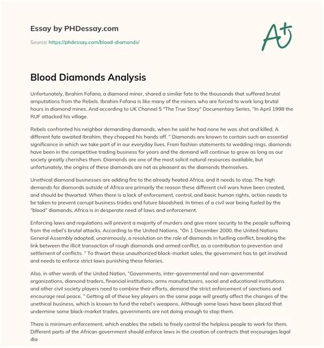 meike schulte hermes|Blood diamonds: an analysis of the state of affairs and the .